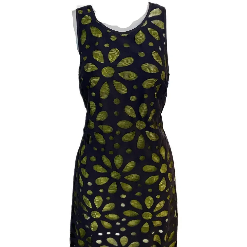 Ivy & Blu Maggy Boutique - 4 green / navy overlay , polyester, cotton - Picture 2 of 7